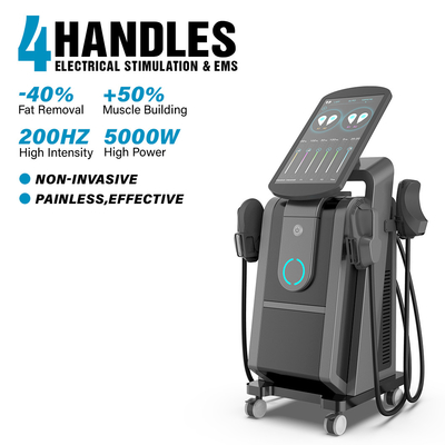 2 alimentation électrique Ems sculpting machine de beauté avec 4 poignées stimulateur magnétique musculaire bâtiment machine de plancher pelvien